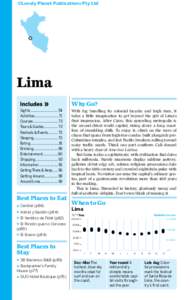©Lonely Planet Publications Pty Ltd  Lima Sights.............................. 54 Activities...........................71 Courses........................... 72