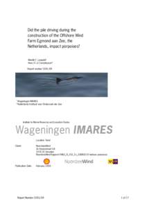 Microsoft Word - C091.09 Report Offshore Wind Farm Egmond aan Zee - M. Leopold-mw.doc