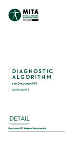 D I AG N O S T I C A LG O R I T H M for Oncologic PET { pocket guide }  Oncologic PET Referral Education Kit