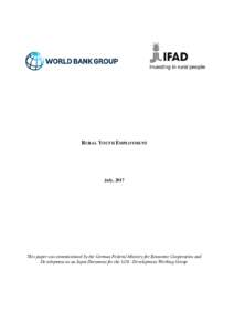 Microsoft Word - Rural Youth Employment - WB-IFAD-Synthesis Study DWG.docx