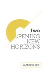 OPENING NEW HORIZONS JAARBOEK 2017