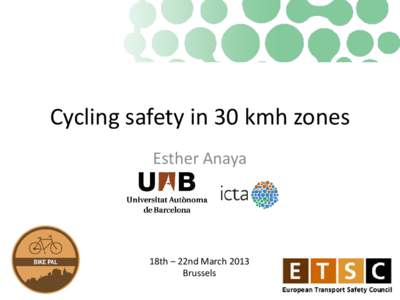 GIS draft project:  Characterisation of cycling accidents