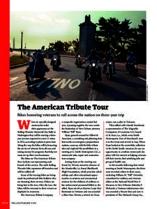 MC2 DAVID GIORDA/U.S. NAVY  The American Tribute Tour Bikes honoring veterans to roll across the nation on three-year trip  W