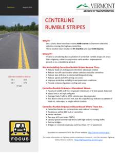 [removed]Centerline Rumble Stripe Fact Sheet