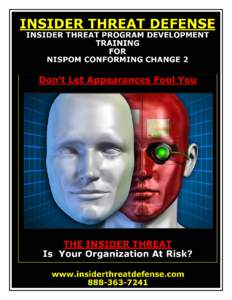 Insider Threat Program Development Training For NISPOM CC2