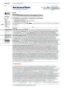 Cumulant expansions for atmospheric flows