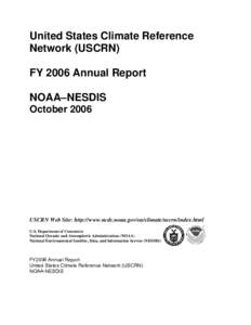 Microsoft Word - FY2006 USCRN Annual Report, [removed], mrh.doc
