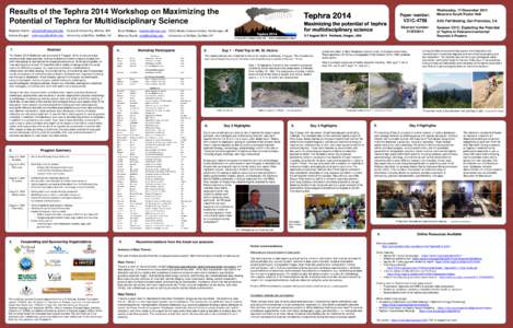 Microsoft PowerPoint - AGU-2014-Tephra-Workshop-Poster.ppt [Compatibility Mode]