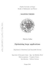 Charles University in Prague Faculty of Mathematics and Physics arXiv:1403.6997v1 [cs.PL] 27 MarMASTER THESIS