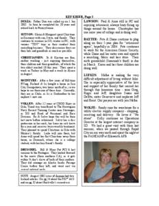 KEF KRIER, Page 3 DUSZA: Father Don was called up on 1 Jan LAWSON: Paul & Anna still in NC and[removed]In June he completed his 20 years and enjoying retirement, always busy fixing up retired back to Pennsylvania.