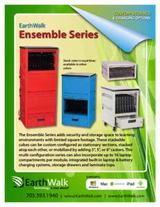 EarthWalk  Ensemble Series Stock color is royal blue; available in other colors