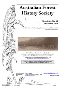 Australian Forest History Society Newsletter No. 64 December 2014 
