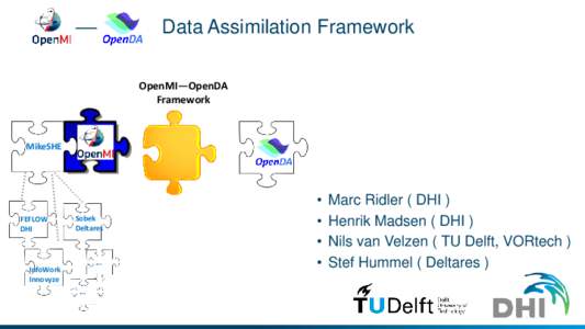 ––  Data Assimilation Framework OpenMI—OpenDA Framework