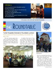 Issue  22 in this issue >>> Turkish Hospitality Extended to Roundtable Luncheon