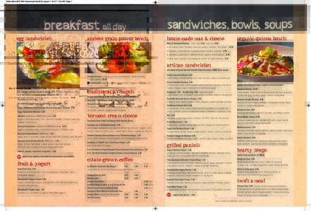Main Menu BVT KNH newconcept Nov2016_Layout:54 PM Page 1  sandwiches, bowls, soups breakfast all day egg sandwiches