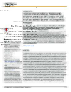 The Micronesia Challenge: Assessing the Relative Contribution of Stressors on Coral Reefs to Facilitate Science-to-Management Feedback