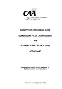 Flight Test Standards Guide - CPL Aeroplane