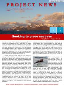 Issue 28, NovPhoto by Dr Liz Pasteur Newsletter of the South Georgia Habitat Restoration Project