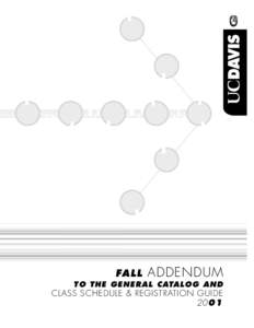 UC Davis 2001 General Catalog Addendum (PDF)