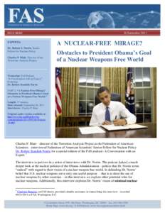 26 SeptemberISSUE BRIEF A NUCLEAR-FREE MIRAGE?