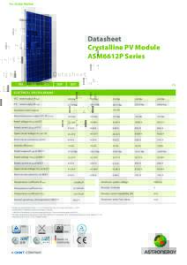For Global Market  Datasheet Crystalline PV Module ASM6612P Series