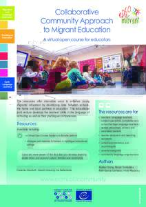 Collaborative Community Approach to Migrant Education Migration and