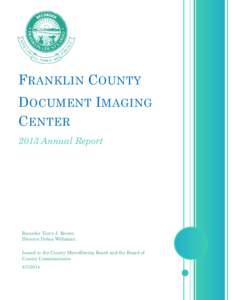 Document Imaging Center 2013 Annual Report