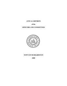 ANNUAL REPORTS of the OFFICERS AND COMMITTEES