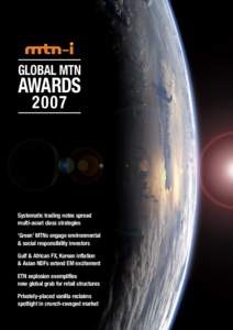 Global MTN  AwardsSystematic trading notes spread