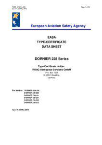 TCDS  EASA A 359 Dornier 228 Issue 4