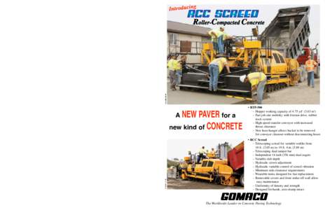 RollerCompacted Concrete Roller-Compacted Concrete  A NEW
