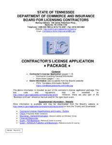LICENSE APPLICATION INSTRUCTIONS