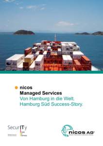 ● nicos  Managed Services Von Hamburg in die Welt. Hamburg Süd Success-Story.