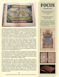 FOCUS December 2010 Theatrum Orbis Terrarum Abraham Ortelius 1570 Boston Public Library