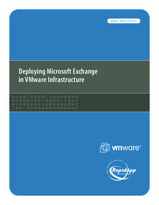 BEST  Deploying Microsoft Exchange in VMware Infrastructure  PR AC TIC ES