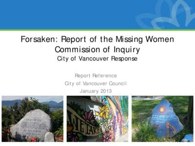 Presentation - Missing Women Commission of Inquiry: 2013 Jan 29