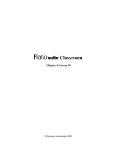   Classroom Chapter 4: Lesson 19 © Adventus Incorporated, 2001