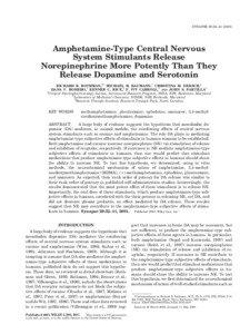 SYNAPSE 39:32– [removed]Amphetamine-Type Central Nervous