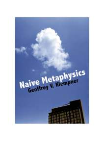 Naive Metaphysics Preview