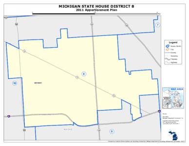 MICHIGAN STATE HOUSE DISTRICTApportionment Plan