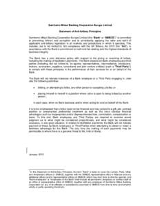 Microsoft Word - SMBCE statement of anti-bribery principles_agreed form v2doc