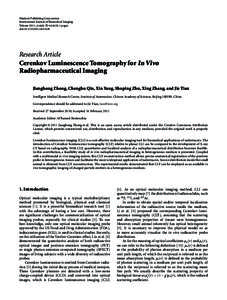 Hindawi Publishing Corporation International Journal of Biomedical Imaging Volume 2011, Article ID[removed], 6 pages doi:[removed][removed]Research Article