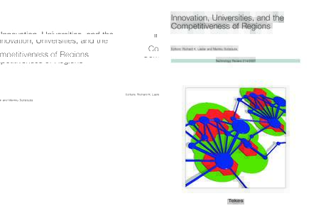Technology ReviewTekes • Innovation, Universities, and the Competitiveness of Regions
