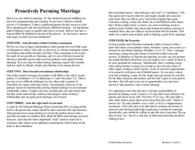 Philosophy of love / Non-sexuality / Dating / Family / Christian views on marriage / Marriage / Virginity / Celibacy