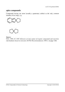 IUPAC Gold Book - spiro compounds