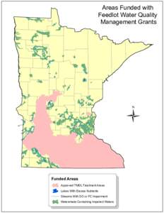 Areas Funded with Feedlot Water Quality Management Grants Funded Areas Approved TMDL Treatment Areas