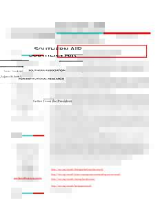 Southern AIR Spring Newsletter SOUTHERN ASSOCIATION FOR INSTITUTIONAL RESEARCH