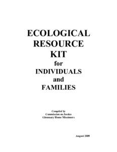 ECOLOGICAL RESOURCE KIT for INDIVIDUALS and