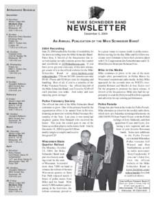 Mike Schneider Band Newsletter (Dec[removed]PDF.p65