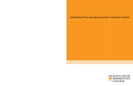 Individualized Prior Learning Assessment (iPLA) Guide for Students